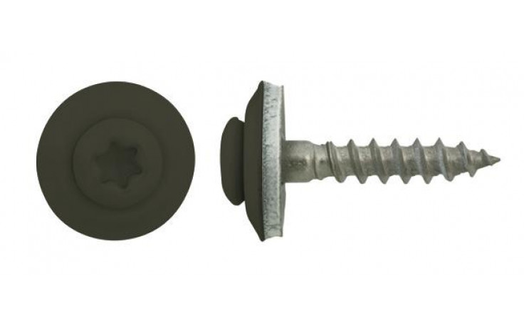 Spenglerschraube mit EPDM Dichtscheibe Ø15 - A2 - 4,5 X 60 - TX25 - RAL7013