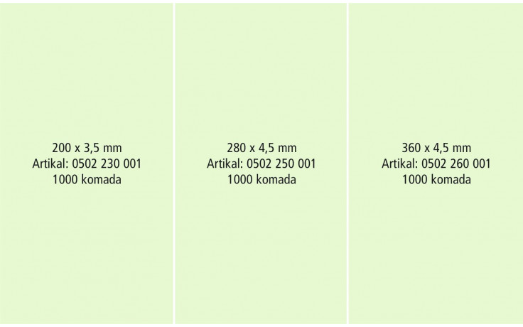 Package - Kabelbinder - natur - 3000-teilig