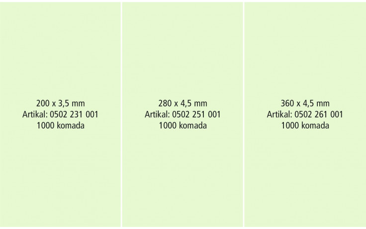 Package - Kabelbinder - natur - 3000-teilig