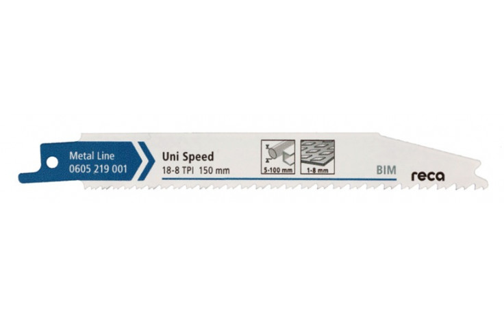 RECA Säbelsägeblatt Uni Speed Met 18/8 Zoll 150 mm