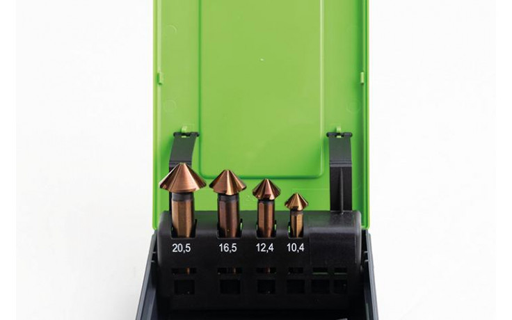 RECA QUATTRO Kegelsenker Satz 90° 4-teilig HSSx-O