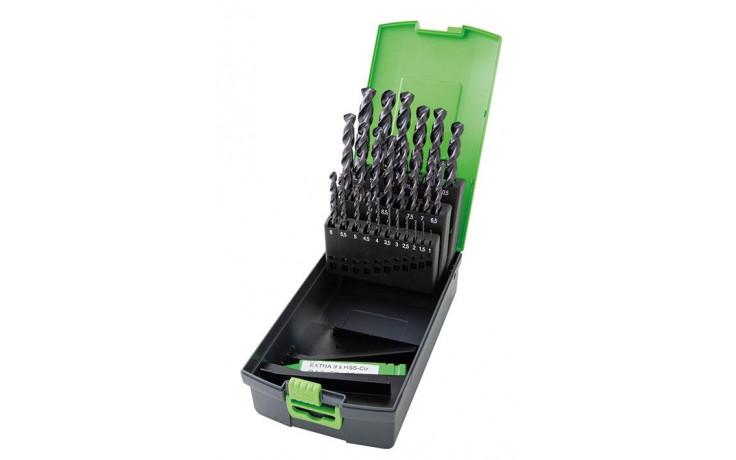 RECA ultra plus Spiralbohrer Kassette 34-teilig HSS-Co5 DIN 338-N Tieflochspirale