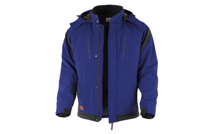 QUALITEX Winter Softshell Jacke 201040 Blau/Schwarz Gr. XXL