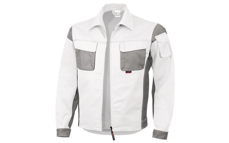 QUALITEX Bundjacke 61939TC4 Weiß/Grau Gr. L