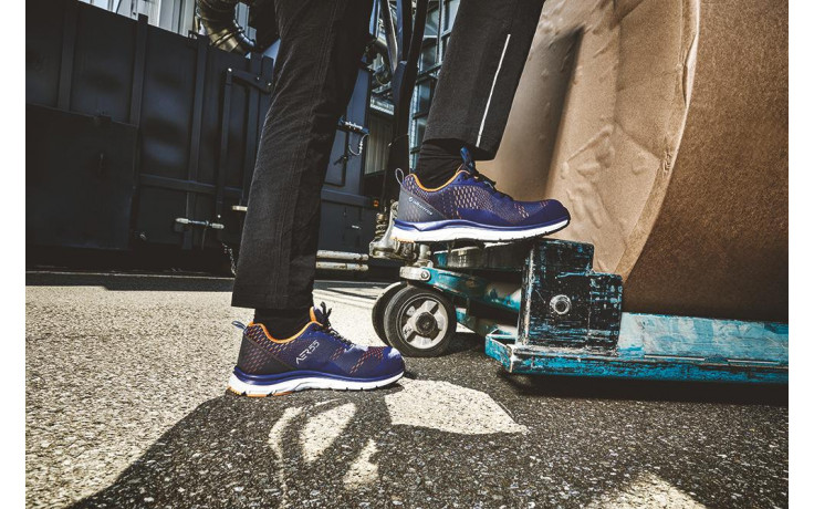ALBATROS Schuh AER55 Impulse Blue Orange S1P Gr. 39
