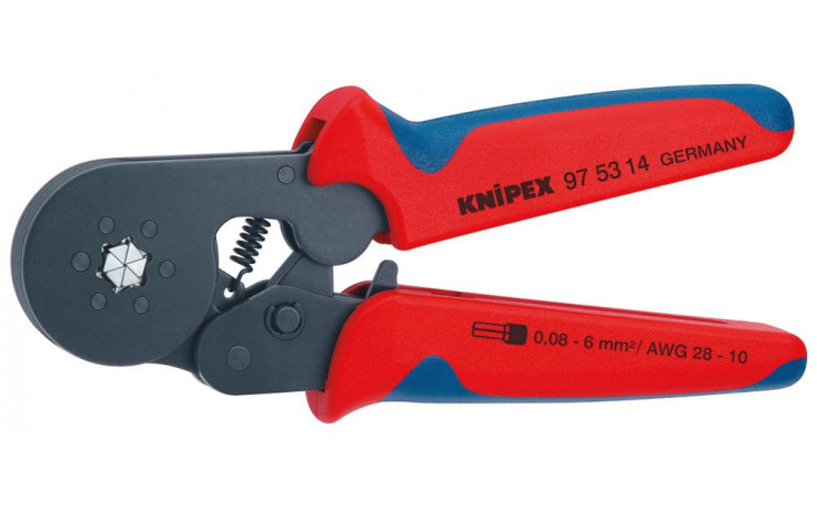 Crimpzange für Aderendhülsen 0,08 - 16,0 mm²