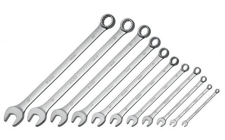 RECA Ringmaulschlüssel-Satz lange Ausführung DIN 3113 11-teilig (SW 8-32 mm)