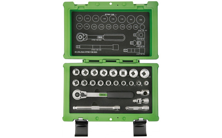 RECA Steckschlüssel-Satz 3/8" 23-teilig