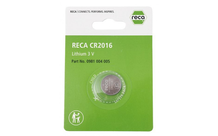 RECA Knopfzelle 3V CR 2016 ( DL2016, BR2016)
