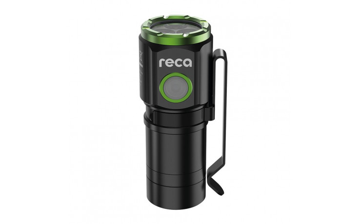 RECA Akku Taschenlampe Mini 1800 Boost