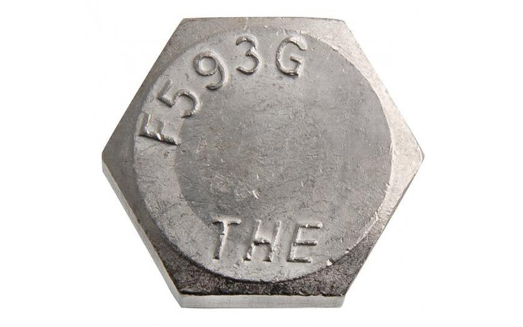 Sechskantschraube ASME-B18.2.1 - F593G - blank - 5/8 ZO - 11UNC X 2 1/2 ZO