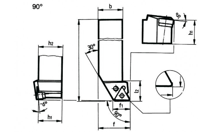 BÖHLERIT Klemmhalter PTFNR 2525 M16