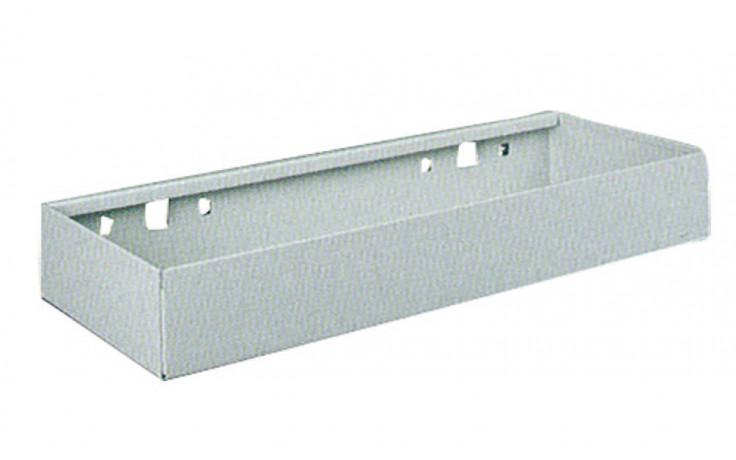 Ablagekasten 440 x 175 x 65 mm aus Stahlblech zu RECA Perfowand 140 14 038