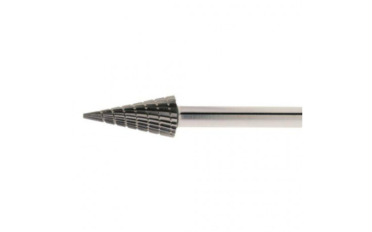 HSS-Fräser M Spitzkegelform 12x30 mm Schaft 6 mm | Verzahnung 3