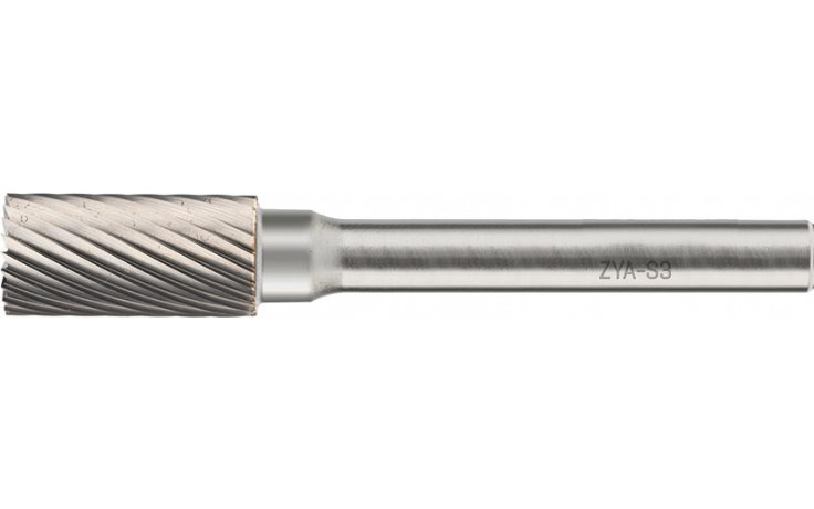 RECA Hartmetall-Frässtifte Zylinderform mit Stirnverzahnung ohne Spanbrecher Durchmesser x Länge 6 x 16 mm mit 6 mm Schaft