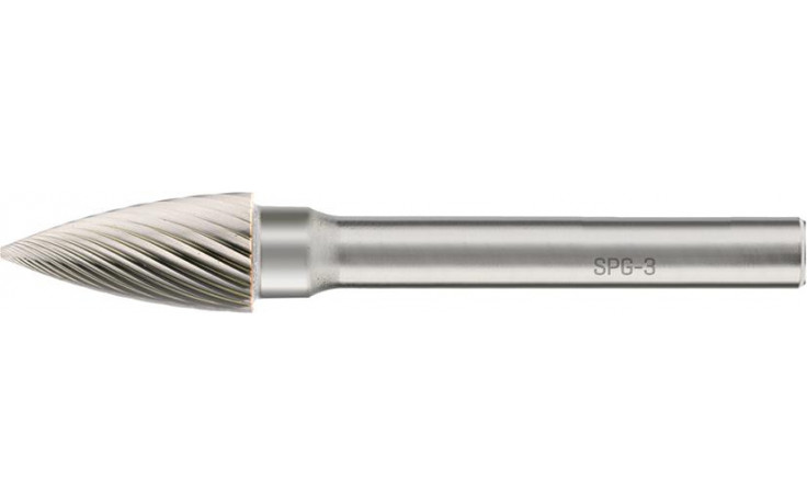 RECA Hartmetall-Frässtifte Spitzbogenform ohne Spanbrecher Durchmesser x Länge 8 x 19 mm mit 6 mm Schaft