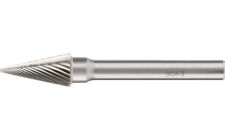RECA Hartmetall-Frässtifte Spitzkegelform ohne Spanbrecher Durchmesser x Länge 12 x 25 mm mit 6 mm Schaft