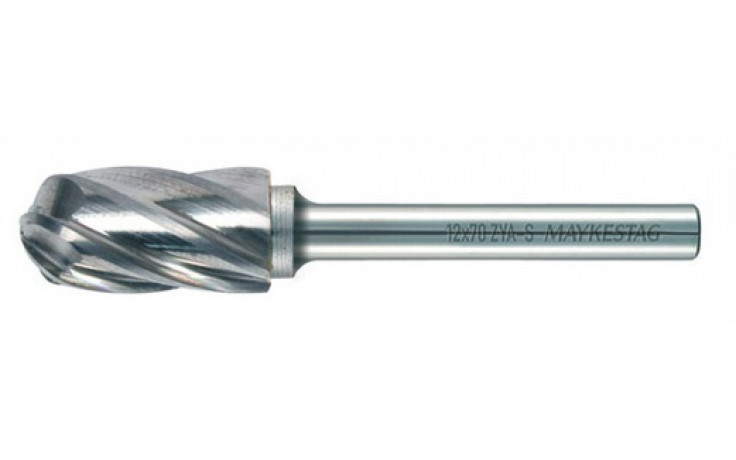 RECA Hartmetall-Frässtifte Walzenrundform, aluminium, Durchmesser x Länge 10 x 20 mm mit 6 mm Schaft