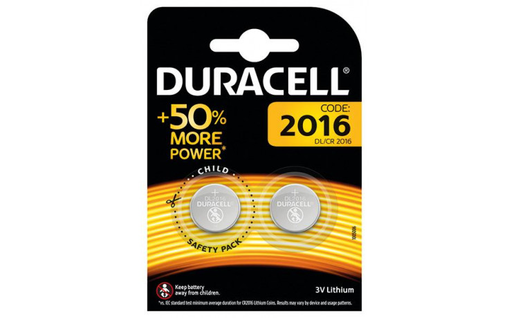 Knopfzelle Lithium 3 Volt CR 2016 2St/Pak