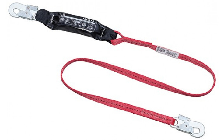 Verbindungsmittel Bandfalldämpfer 3 2 m Karabiner MAS 51