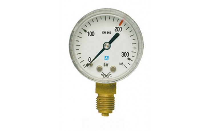 AGA Inhaltsmanometer für Sauerstoff 315 bar