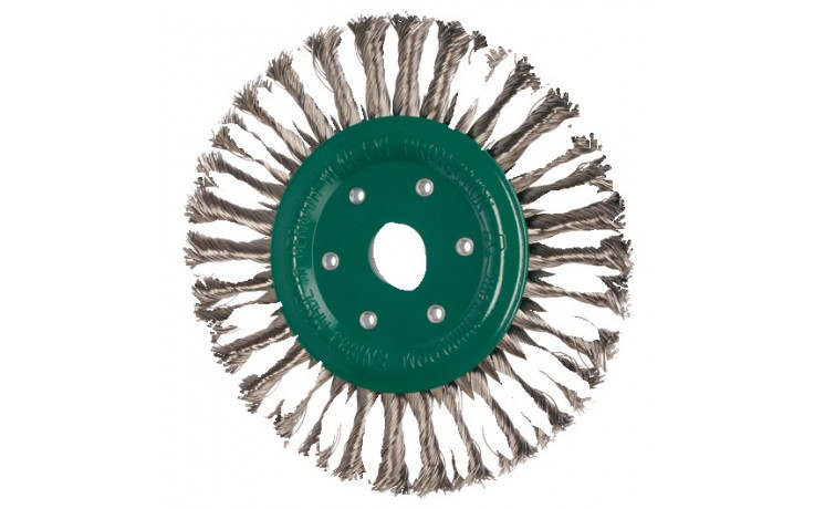RECA Zirkulardrahtbürsten, gezopft, A2 Stahldraht, ØxB 115 x 12 mm