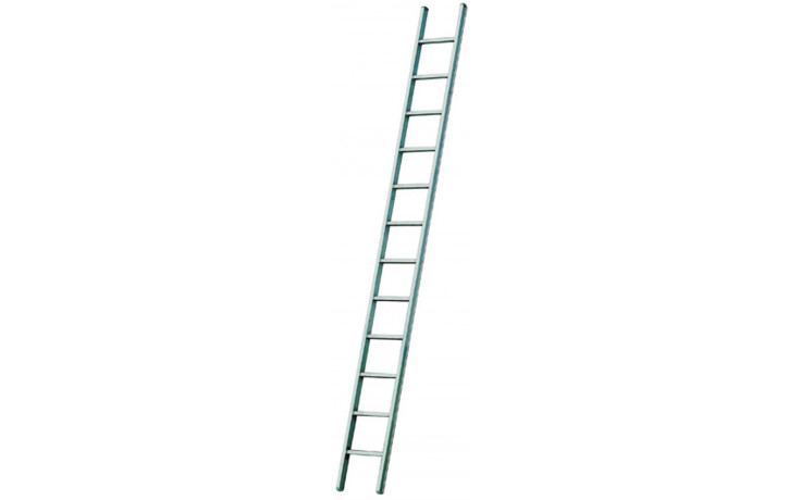 Anlegeleiter aus Aluminium, Sprossenanzahl: 8, Höhe m: 2,53