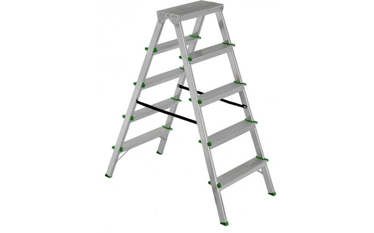 Doppelstufenstehleiter Alu 5-Stufig