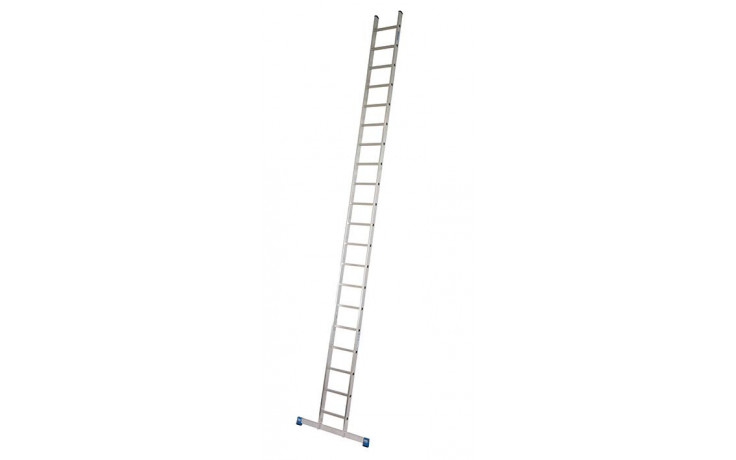 Stabilo Alu-Anlegeleiter, 22 Sprossen, Länge 6,35 m, Arbeitshöhe 7,10 m,11,7 kg