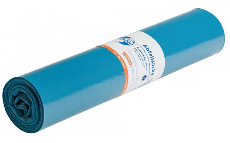 Abfallsack blau 700x1100 120Liter 25Stück per Rolle