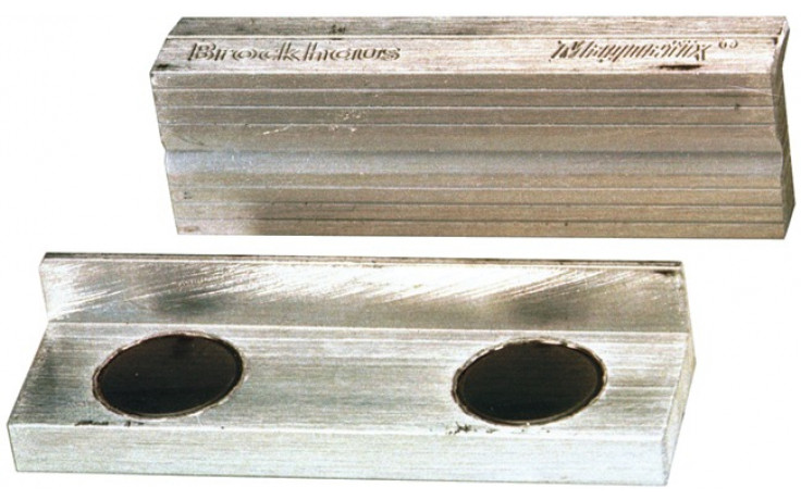 Spezial-Schutzbacken, aus Aluminium, Backenbreite 115 mm, Ausführung: gerillt