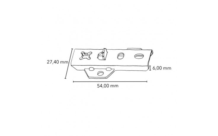 RECA TT-Terrassenverbinder Universal inkl sebS - Edelstahl - für Dielenstärke 24 - 32 mm