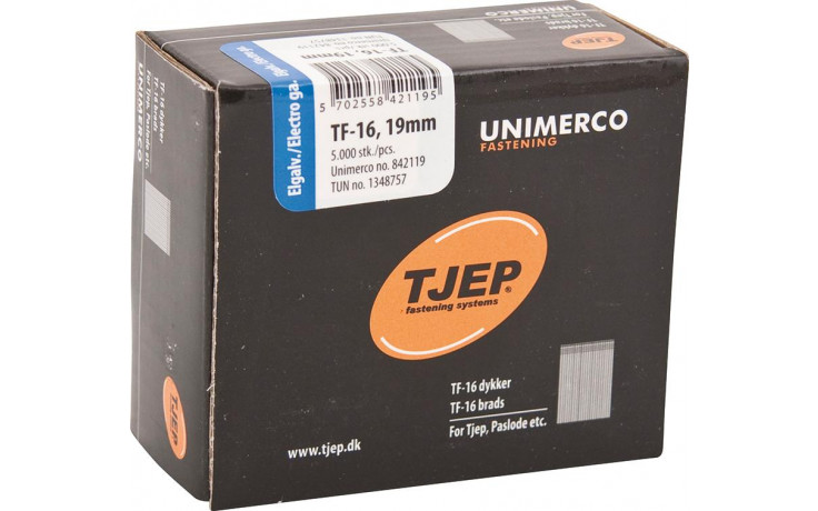 TJEP TF-16 Brads 19mm verzinkt 0°
