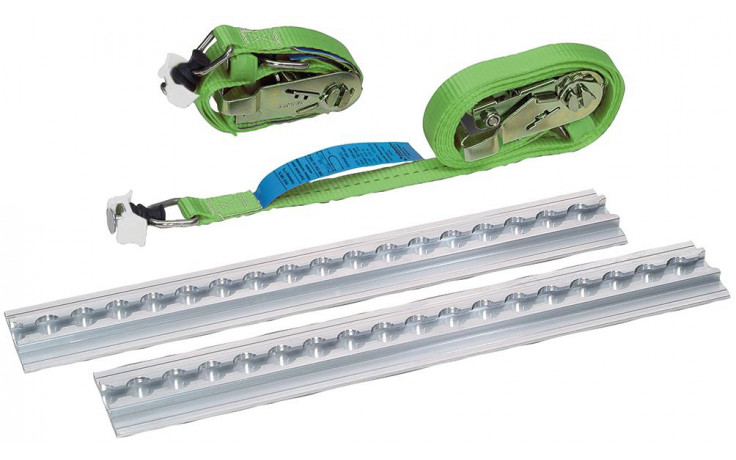 RECA MAXMOBIL Gasflaschenhalter-Set 310 mm 2 Zurrschienen 310mm, 2 Ratschenzurrgurte