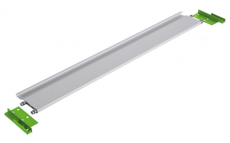RECA MAXMOBIL Aluminium-Klappe 100-855 mm, inklusive Montagesatz, Klappenführung RAL 6018 Struktur AK.10-85-R