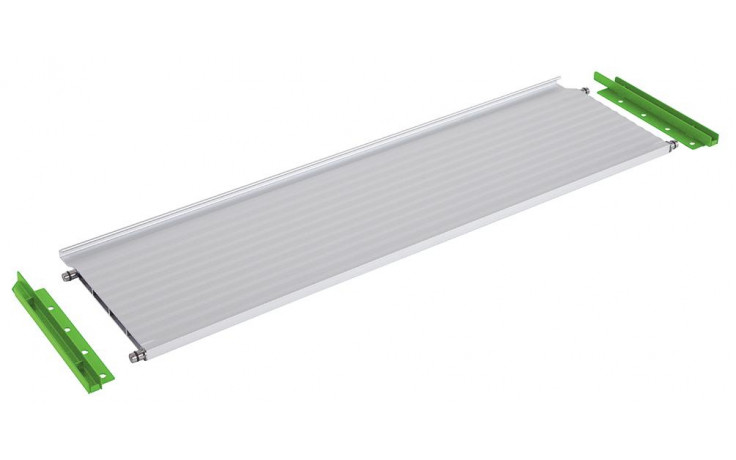RECA MAXMOBIL Aluminium-Klappe 211-735 mm, inklusive Montagesatz, Klappenführung RAL 6018 Struktur AK.20-73-R