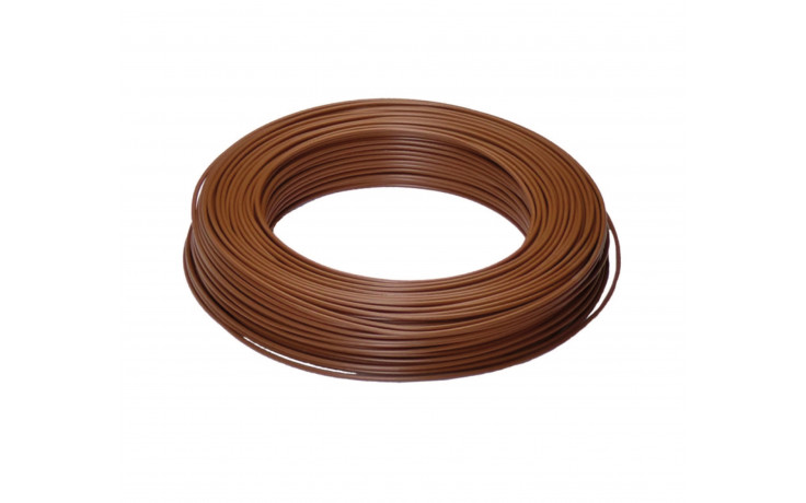 PVC - Aderleitung H07V-U 2,5mm² Braun R100