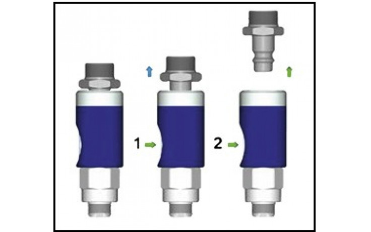 DL-Sicherheitskupplung DN 7,4 AG 1/2"