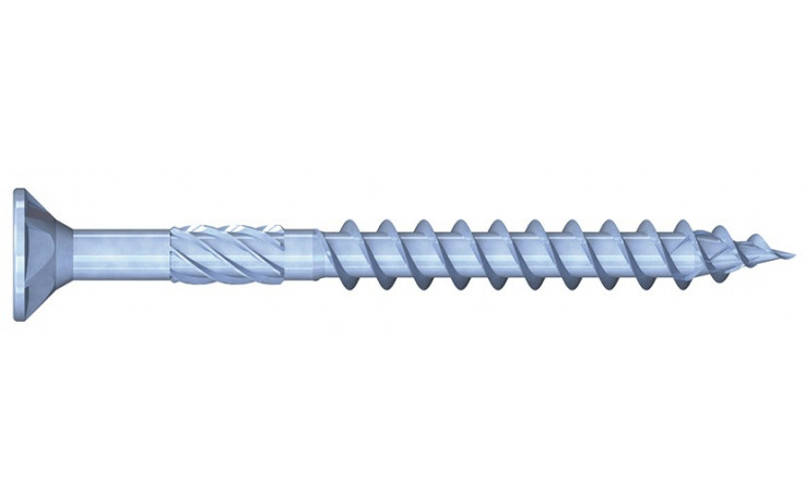 DNS® Spanplattenschraube - Senkkopf - Teilgewinde - verzinkt blau - 6 X 80 - TX30 - ETA 11/0106