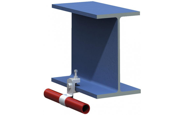 Lindapter® Flanschklemme Typ LC - Temperguss - verzinkt blau - LC08