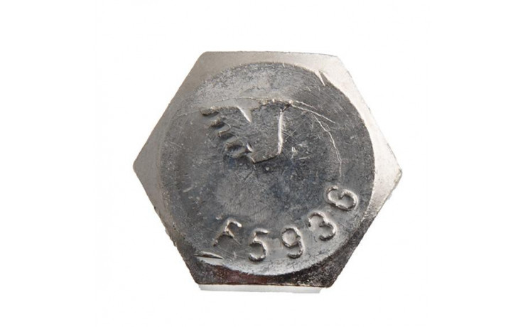 Sechskantschraube ASME-B18.2.1 - F593G - blank - 3/8 ZO - 16UNC X 3/4 ZO
