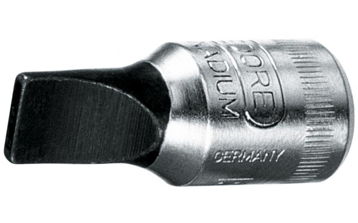 Schlitz-Schraubendr.-Einsatz GEDOREVanadium,1/4" Antrieb IS20-6,5 /6,5 mm Klinge