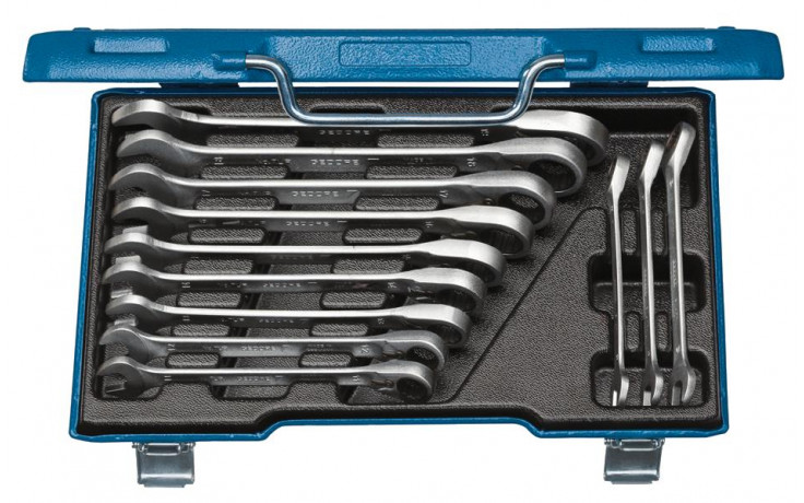 GEDORE Satz Maulschlüssel mit Ringratsche, umschaltbar 12-teilig 8-19 mm -7 UR-012- Nr.:2297418