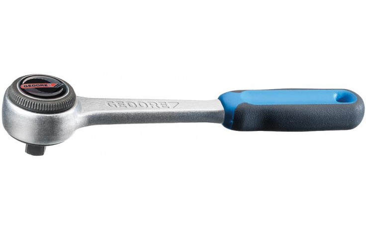 Umschaltknarre mit Feinverzahnung 1/4" verzinkt GEDORE 2093-U3