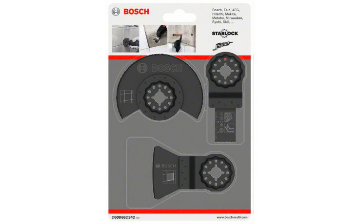 3-teiliges Fliesen-Basis-Set AIZ 20 AB (1x); ATZ 52 SC (1x); ACZ 85 MT4 (1x)