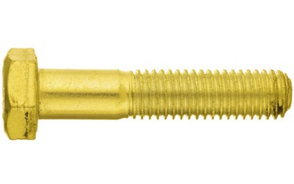Sechskantschraube ISO 4014 - 8.8 - verzinkt gelb - M6 X 65