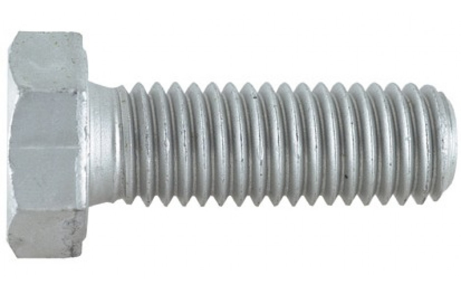 Sechskantschraube ISO 4017 - 8.8 - Zinklamelle silber - M5 X 16