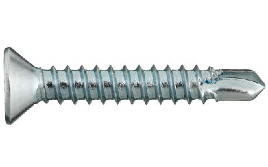 RECA sebS Bohrschraube Senkkopf ~ DIN 7504P - Stahl - verzinkt blau - 3,9 X 19 - TX20