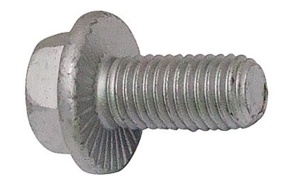 RECA Sechskant-LOCK-Schraube mit Flansch - 10.9 - Zinklamelle silber - M10 X 30