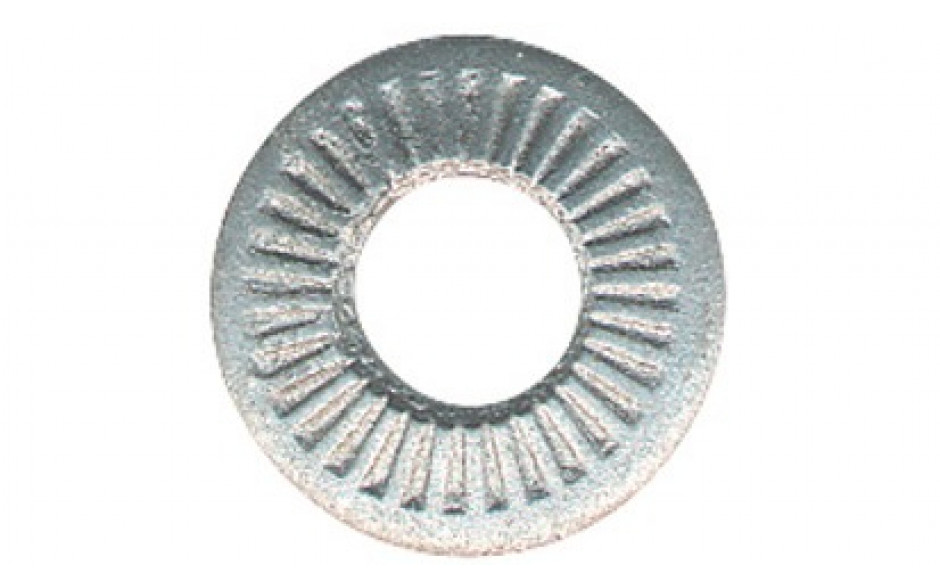 Kontaktscheibe NFE 25511 - Form M - Federstahl - Zinklamelle silber - M5=5,1mm